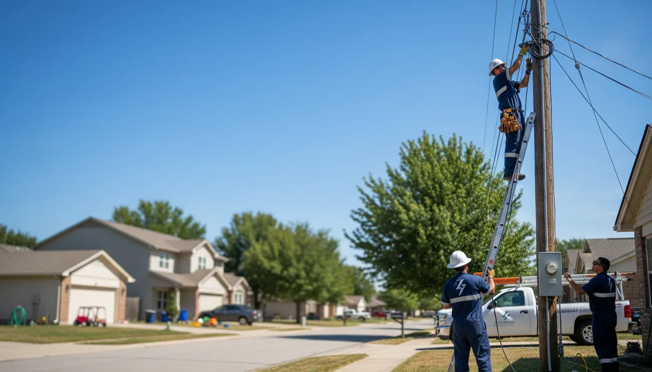 Residential electrician providing installation services in Vernon, UT